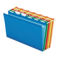 Ready-Tab Colored Reinforced Hanging Folders, Legal Size, 1/