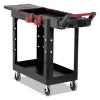 Heavy Duty Adaptable Utility Cart, Plastic, 2 Shelves, 500 l
