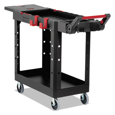Heavy Duty Adaptable Utility Cart, Plastic, 2 Shelves, 500 l