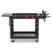Heavy Duty Adaptable Utility Cart, Plastic, 2 Shelves, 500 l