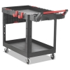 Heavy Duty Adaptable Utility Cart, Plastic, 2 Shelves, 500 l