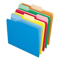 Interior File Folders, 1/3-Cut Tabs: Assorted, Letter Size,