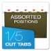Extra Capacity Reinforced Hanging File Folders with Box Bott