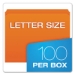 Double-Ply Reinforced Top Tab Colored File Folders, Straight
