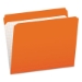 Double-Ply Reinforced Top Tab Colored File Folders, Straight