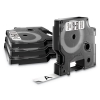 D1 Standard Labels, 0.5" x 23 ft, Black Print on White Tape,