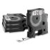 D1 Standard Labels, 0.5" x 23 ft, Black Print on White Tape,