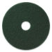Scrubbing Pads, 17" Diameter, Green, 5/carton