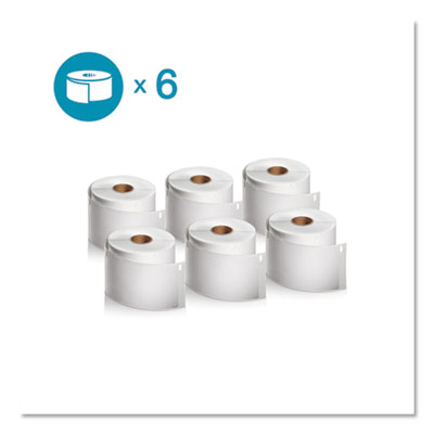 LW Shipping Labels, 2.31" x 4", White, 300 Labels/Roll, 6 Ro