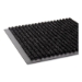 Needle-Rib Wiper/Scraper Mat, Rectangular, Charcoal Gray Rib
