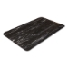 Cushion-Step Marbleized Rubber Mat, Rectangular, Black Smoot