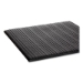 Ribbed Vinyl Anti-Fatigue Mat, Rectangular, Black Ribbed Sur