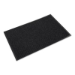 Needle-Rib Wiper/Scraper Mat, Rectangular, Charcoal Gray Rib