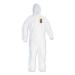 A20 Breathable Particle Protection Coveralls, Zip Front, Hoo