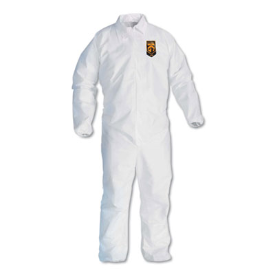 A40 Elastic-Cuff and Ankles Coveralls, White, 2X-Large, 25/C