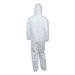 A40 Elastic-Cuff and Ankles Hooded Coveralls, X-Large, White