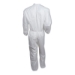 A30 Elastic-Back and Cuff Coveralls, 1" Flap, X-Large, White
