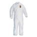 A40 Elastic-Cuff and Ankles Coveralls, White, Large, 25/Cart