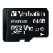 64gb Premium Microsdxc Memory Card With Adapter, Uhs-I V10 U