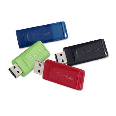 Store n Go Usb Flash Drive, 16 Gb, Assorted Colors, 4/pack