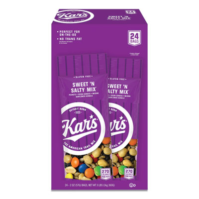 Nut Snacks, Sweet N Salty Mix, 2 oz Packets, 24/Box