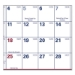 Erasable Vertical/Horizontal Wall Planner, 32 x 48, White/Bl