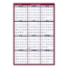 Erasable Vertical/Horizontal Wall Planner, 32 x 48, White/Bl