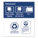 Advanced Dinner Napkins, 2-Ply, 15 x 16.25, White, 375/Pack,