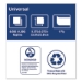 Universal Beverage Napkin, 1-Ply, 9.13 x 9.13, 1/4 Fold, Pol
