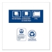 Windshield Towel, 2-Ply, 9.13 x 10.25, Blue, 140/Pack, 16 Pa