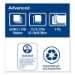 Advanced Dinner Napkin, 3-Ply, 17 x 16.12, 1/8 Fold, White,1