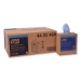 Industrial Paper Wiper, 4-Ply, 8.54 x 16.5, Unscented, Blue,