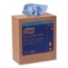 Industrial Paper Wiper, 4-Ply, 8.54 x 16.5, Unscented, Blue,