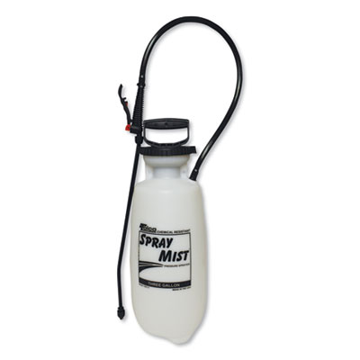 Chemical Resistant Tank Sprayer, 3 gal, 0.63" x 30" Hose, Wh