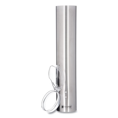 Small Pull-Type Water Cup Dispenser, For 5 Oz Cups, Stainles