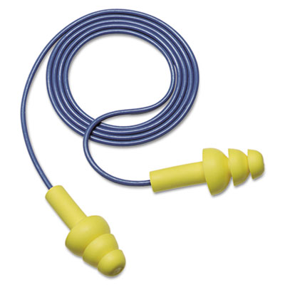 E-A-RUltraFit Reusable Earplugs, Corded, 25 dB NRR, One Size