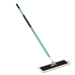 Easy Scrub Flat Mop Tool, 16" Microfiber Head, 54" Green Alu