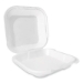 Foam Hinged Lid Container, Secure Two Tab Latch, Poly Bag, 9