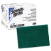 Heavy-Duty Scouring Pad 86, 6 X 9, Green, Dozen