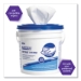 WetTask Customizable Wet Wiping System Bucket, White/Blue, 4