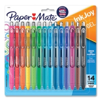 Inkjoy Gel Pen, Retractable, Medium 0.7 Mm, Assorted Ink And