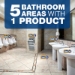 Disinfecting-Sanitizing Bathroom Cleaner, Citrus Scent, 1 ga