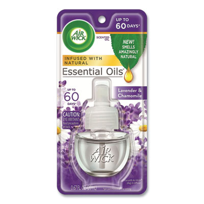 Scented Oil Refill, Lavender And Chamomile, 0.67 Oz, 8/carto
