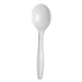 Plastic Cutlery, Mediumweight Soup Spoon, White, 1,000/Carto