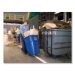Square Brute Recycling Rollout Container, 50 gal, Plastic, B