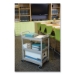 Three-Shelf Service Cart, Plastic, 3 Shelves, 200 lb Capacit
