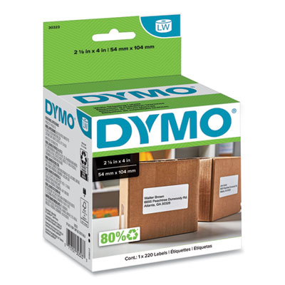 LabelWriter Shipping Labels, 2.12 x 4, White, 220 Labels/Rol