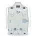 Contemporary Wall Mount Wipe Dispenser, 11 X 11 X 13, Smoke