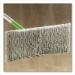 Sweeper Mop, 10 X 4.8 White Cloth Head, 46" Green/silver Alu