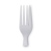 Plastic Cutlery, Heavyweight Fork, White, 100/Box, 10 Boxes/